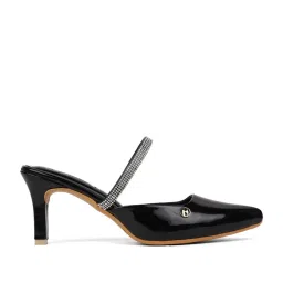 Elle Women's Black Mule Shoes image 2