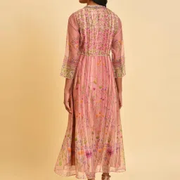 Wishful by W Pink Printed Dress With Jacket image 2