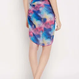Secrets By ZeroKaata Blue & Pink Printed Sarong image 2
