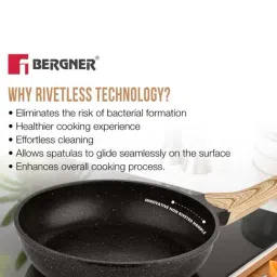 Bergner Black Aluminium Sienna Elite Non-Stick Cookware Set image 5