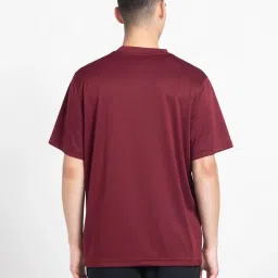 Adidas Red Loose Fit Sports T-Shirt image 2