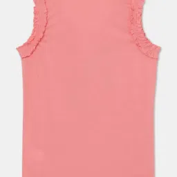 Jockey Kids Flamingo Pink Cotton Printed Tank Top image 2