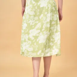 Honey by Pantaloons Green Floral Print A-Line Skirt image 2