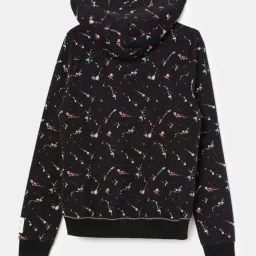 Jockey Kids Black Cotton Printed Full Sleeves Sweatshirt image 2