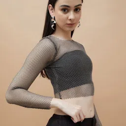 Ginger by Lifestyle Women Solid Sleeveless T-shirt image 4