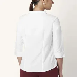 Annabelle by Pantaloons White Regular Fit Shirt image 2