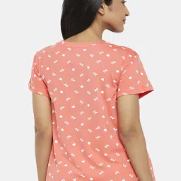 Dreamz by Pantaloons Coral Cotton Printed T-Shirt image 2