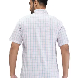 Colorplus Red Tailored Fit Checks Shirt image 2