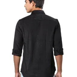 Raymond Black Contemporary Fit Texture Shirt image 2