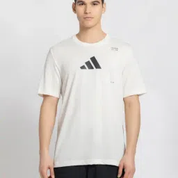 Adidas White Cotton Regular Fit Printed Sports T-Shirt-picture-21