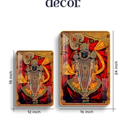THE NEXT DECOR Red Glass Religious Wall Paintings image 2