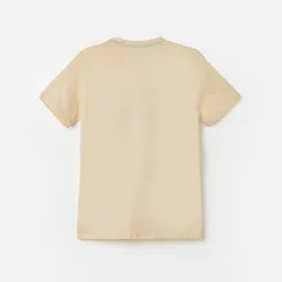 Fame Forever by Lifestyle Kids Oatmeal Printed Regular Fit T-Shirt image 2