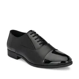 San Frissco Men's Black Oxford Shoes-image-2