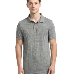 Reebok ESS M Green Striped Polo T-Shirt-picture-24