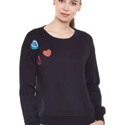 Belle Fille Black Patchwork Sweatshirt-picture-27