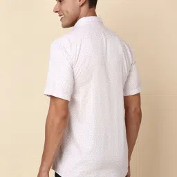 Allen Solly Pink Slim Fit Printed Shirt image 2