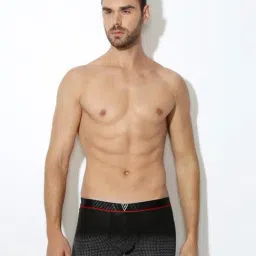 van heusen Vh Innerwear Black Regular Fit Printed Trunks-picture-29