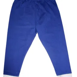 Kiddopanti Kids Royal Blue Solid Leggings-picture-33