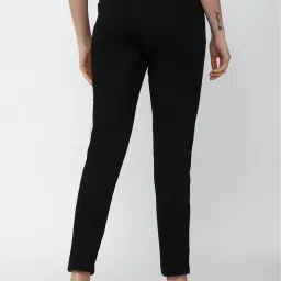 Van Heusen Black Regular Fit Mid Rise Trousers image 2
