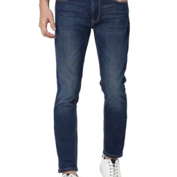 Spykar Blue Cotton Slim Fit Jeans-image-84