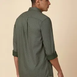 Allen Solly Green Regular Fit Printed Shirt image 2