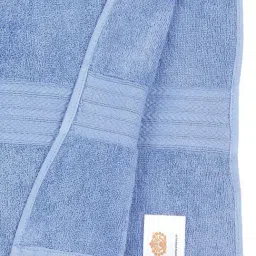 Creeva Classic Wine and Royal Blue Cotton Solid Towels image 5