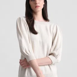 Only Beige Regular Fit Pullover image 2