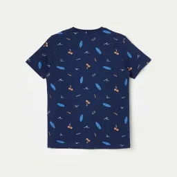 Fame Forever by Lifestyle Kids Navy Printed T-Shirt image 2
