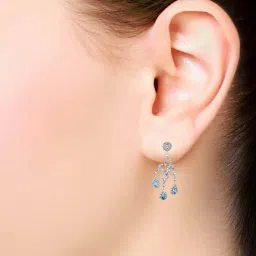 The Real Effect London 800 Silver Earrings for Women image 2