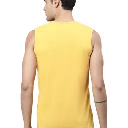 Vimal Jonney Yellow Regular Fit Tank Tee image 2