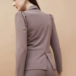 Code By Lifestyle Light Brown Regular Fit Blazer image 2