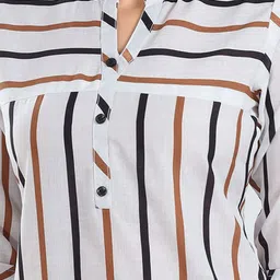 Meher Impex Print Mandarin Collar Top image 5