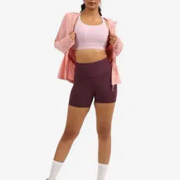 BlissClub Purple Plain Shorts-picture-25