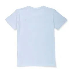 Palm Tree Kids White Cotton Regular Fit T-Shirt image 2