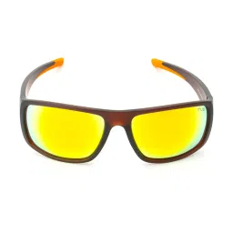 Irus Red Wraparound Sunglasses For Men image 2