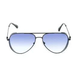Irus Dark Blue Pilot Sunglasses For Men image 2