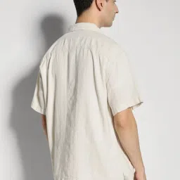 American Eagle Beige Cotton Regular Fit Shirt image 2