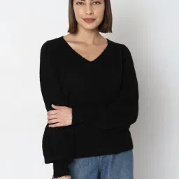 Vero Moda Black Regular Fit Pullover image 2