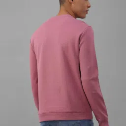 Allen Solly Pink Cotton Regular Fit Printed Sweatshirt image 2