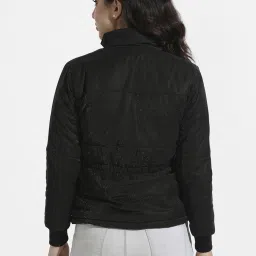 Campus Sutra Black Self Pattern Jacket image 2