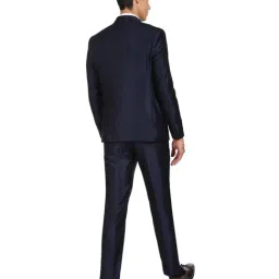 Ad By Arvind Navy Regular Fit Two Piece Suit image 2