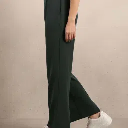 Vero Moda Darkest Spruce Straight Fit Trousers image 3