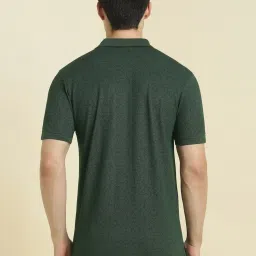 Allen Solly Green Regular Fit Printed Polo T-Shirt image 2