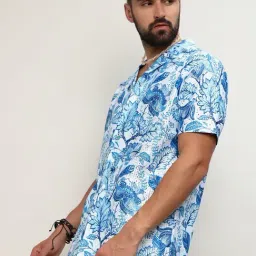 Campus Sutra Multicoloured Regular Fit Printed Shirt-image-5