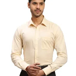 Raymond Yellow Contemporary Fit Shirt-image-43