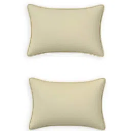 DDecor Beige Cotton 180TC Bedsheet with 2 Pillow Cover image 4