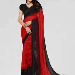 moda rapido ANAND SAREES Striped Satin Saree-picture-27