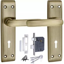 Atom Iron Gold Door Handle Lock Set, 610_K.Y-B.A-picture-23