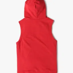 GAP Boys Red Blended Printed Hooded Sweatshirt image 2