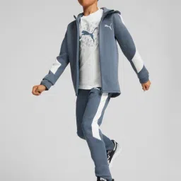 Puma Kids Grey Solid Jacket image 3